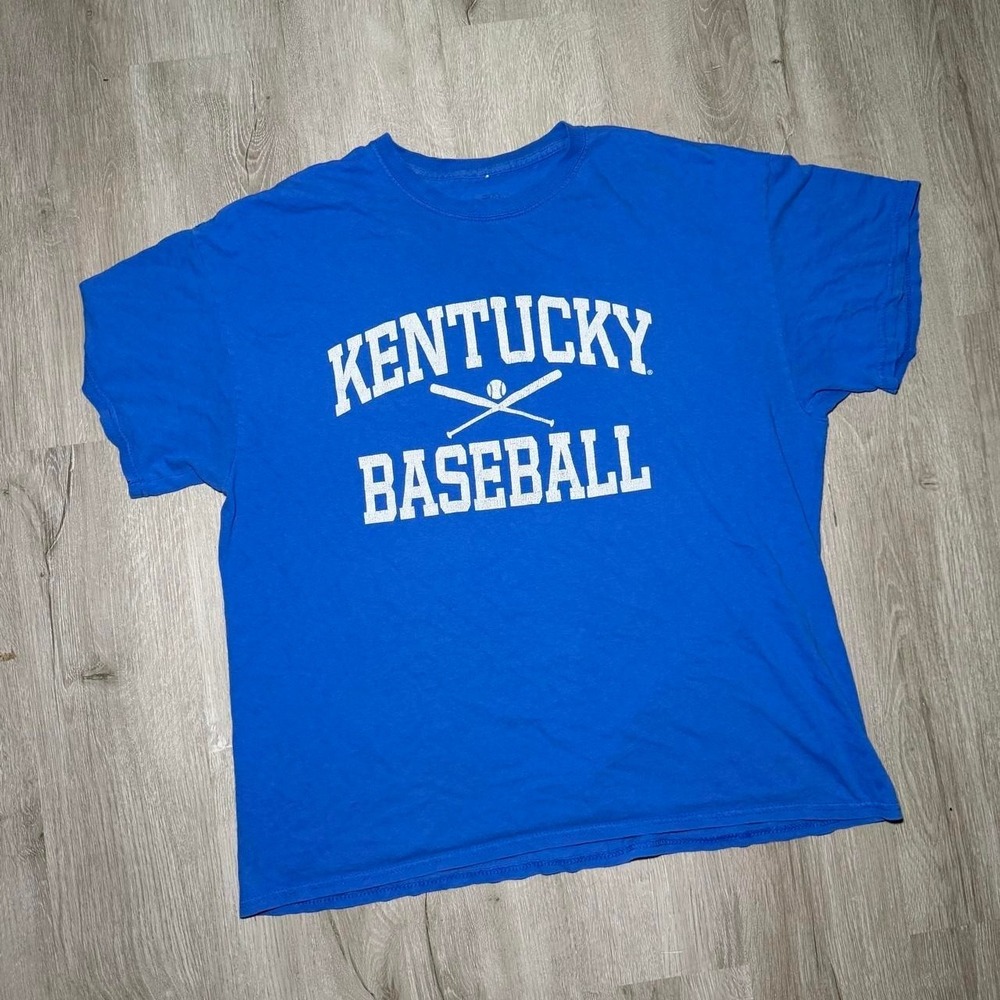 Kentucky Baseball 2000's blue & white graphic tee